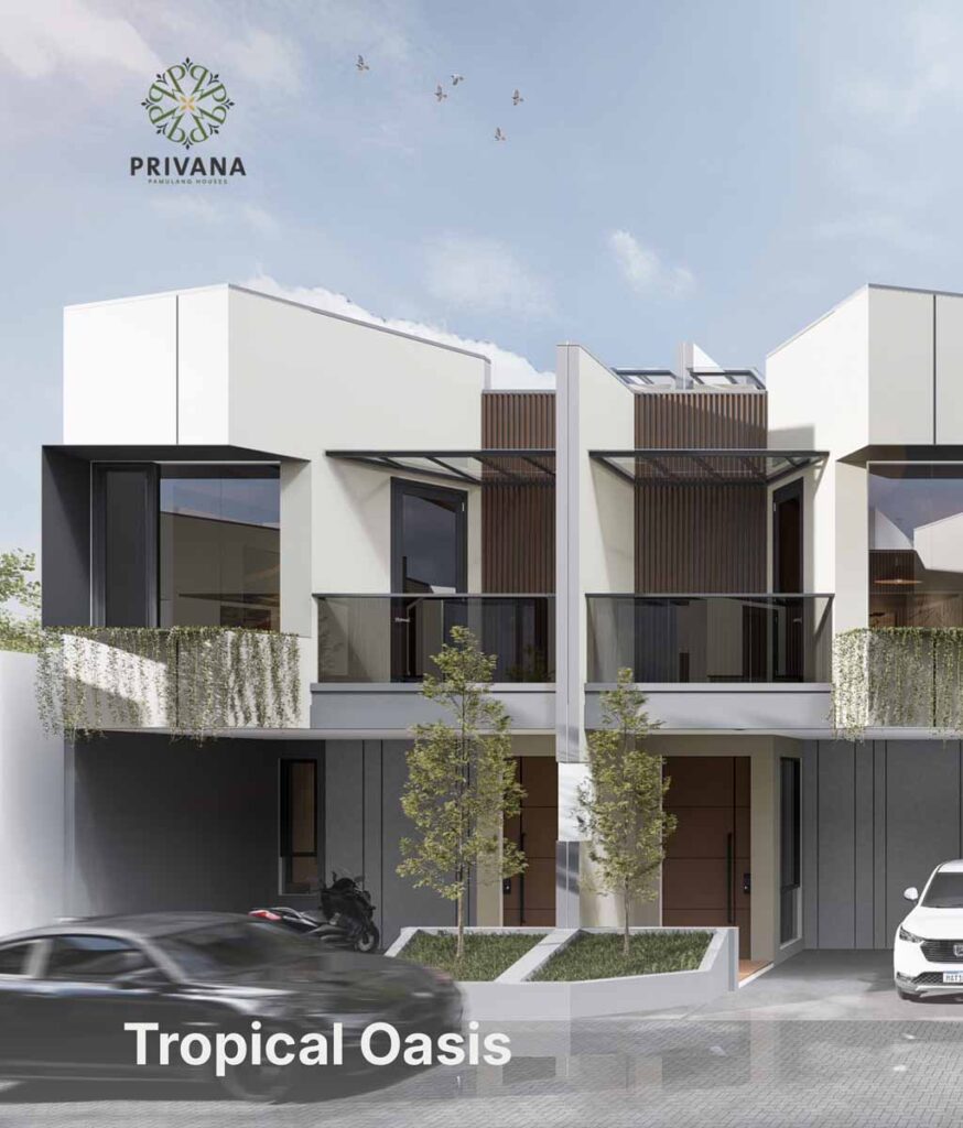 privana houses pamulang fasad